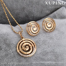 62598-Xuping Cheap Imitation Gold Jewelry Fashion Wholesale Jewelry Set